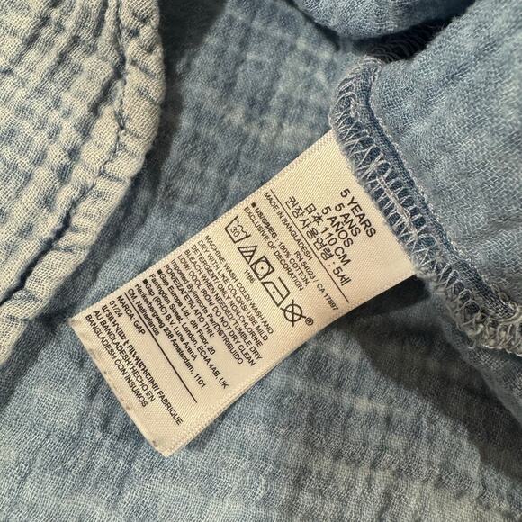 Gap Toddler Unisex 5T Button Up Shirt 100% Cotton - Picture 3 of 5